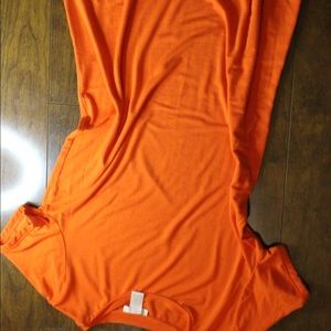 BRIGHT ORANGE FOREVER 21 DRESS
